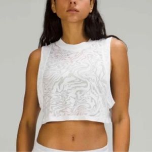 LULULEMON ⚡️ ALL YOURS CROPPED TANK (WHITE)! NEVER WORN ‼️ Grab It now!!!